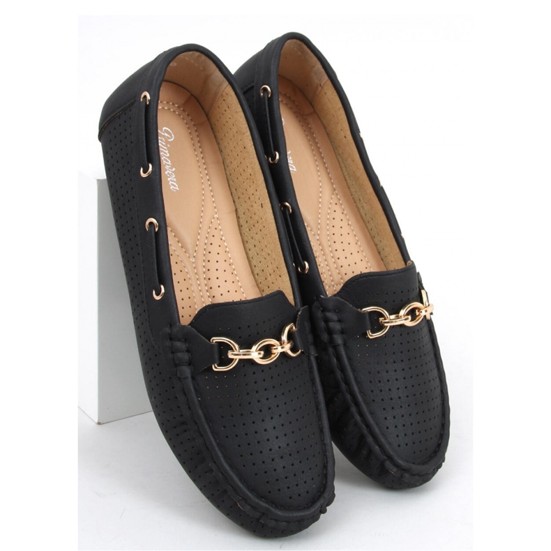 Mocasini de dama Nisa Black - Inello negru