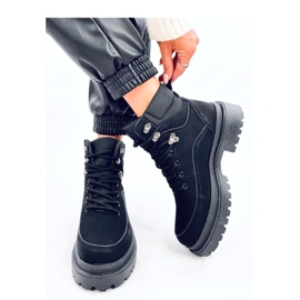Cizme Mathen Black trapper - Inello negru
