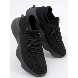 Pantofi sport cu șosete Desire All Black - Inello negru