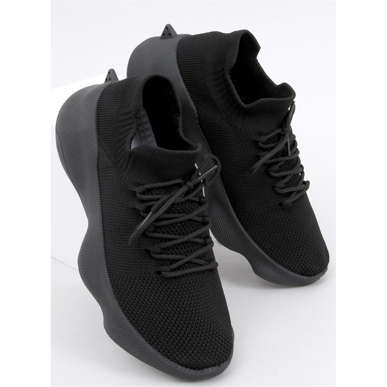 Pantofi sport cu șosete Desire All Black - Inello negru