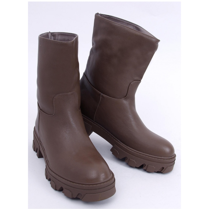 Botine cu croi drepte Bunton Army Green - Inello maro