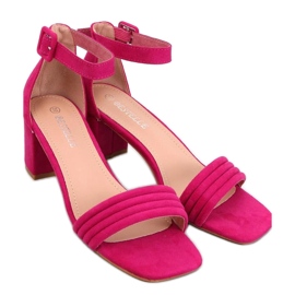 Sandale dama cu toc Rondeu Fuchsia - Inello roz