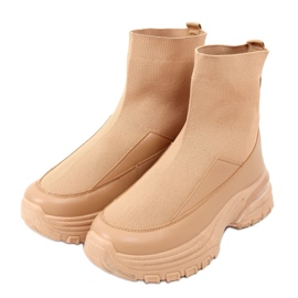 Camel ZP03 Pantofi sport cu șosete Camel - Inello maro