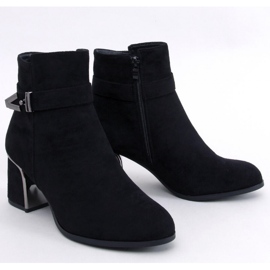 Botine elegante cu toc Khalia Black - Inello negru Botine elegante cu toc Khalia Black - Inello negru