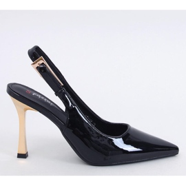Stiletto lavete cu toc deschis Mariot Black - Inello negru Stiletto lavete cu toc deschis Mariot Black - Inello negru