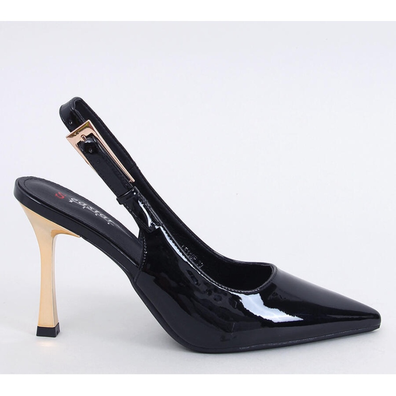 Stiletto lavete cu toc deschis Mariot Black - Inello negru Stiletto lavete cu toc deschis Mariot Black - Inello negru