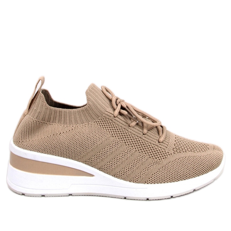 Leakes Khaki pantofi sport cu pană - Inello maro Leakes Khaki pantofi sport cu pană - Inello maro