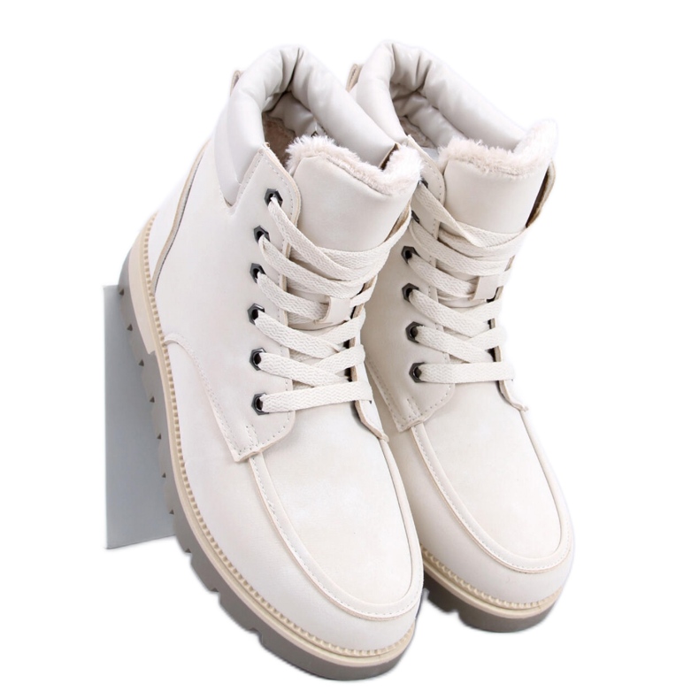 Cizme trapper izolate Germano Beige - Inello bej