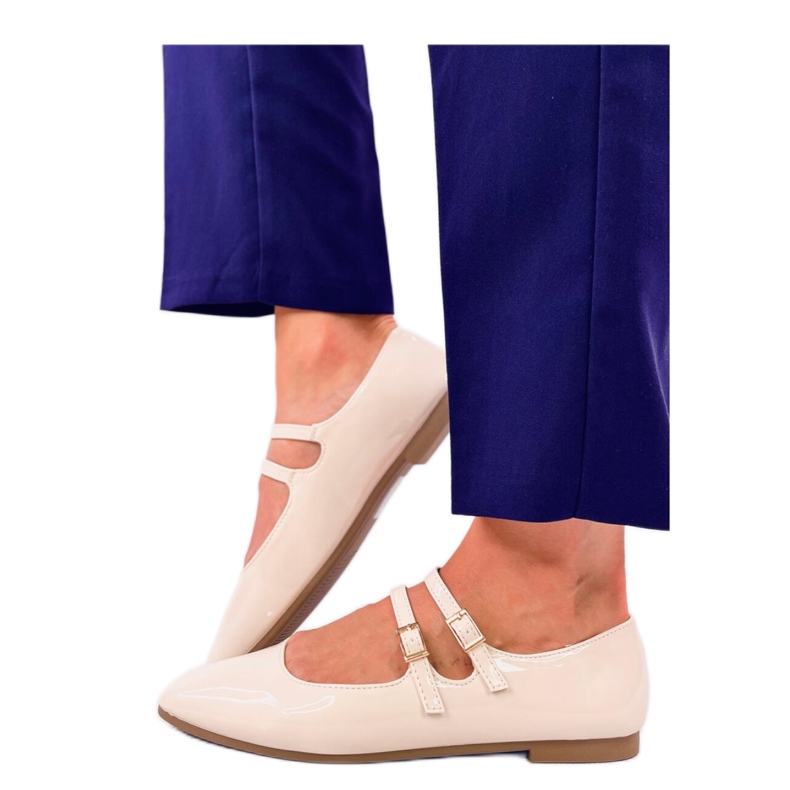 Brevet Mary Jane Liths Balerini bej - Inello