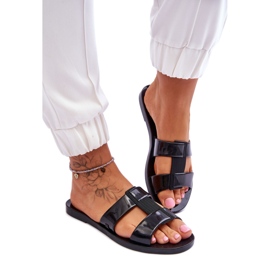 Step in style Sandale Flip-flops Model Zaxy JJ285263 Negru - Pas în stil
