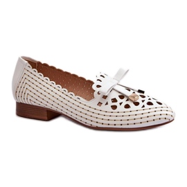 Step in style Balerini Model Nestavia ASA222-1 Alb - Pas în stil