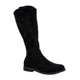 Step in style Model S.Barski HY66-139 Cizme negre - Pas in stil negru