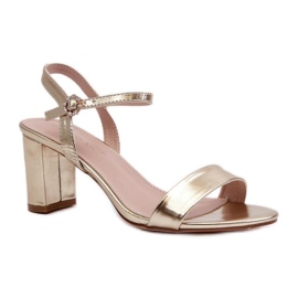 Step in style Sandale Model Glindra 24SD98-6986 Aur - Pas în stil galben Step in style Sandale Model Glindra 24SD98-6986 Aur - Pas în stil galben