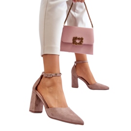 Step in style Pompe Model Lexie QA203P Bej Inchis - Pas in stil