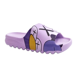 Step in style Sandale Flip-flops Model Monsters CK240P Violet - Pas în stil
