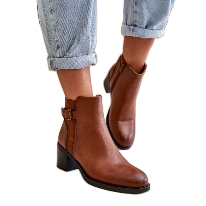 Step in style Cizme Model Nevillira DA110 Camel - Pas in stil maro