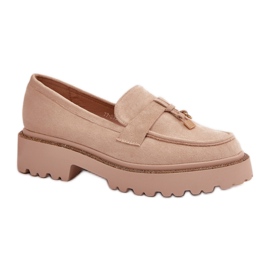 Step in style Mocasini Model Verindalle 77-533 Bej Deschis - Pas in stil