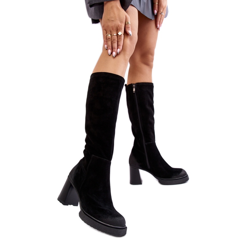 Step in style Cizme Model Lemar Ceraxa 70133 Black Suede - Pas in stil negru Step in style Cizme Model Lemar Ceraxa 70133 Black Suede - Pas in stil negru