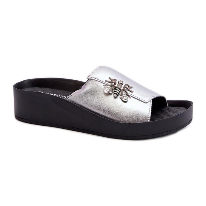 Flip-flops S.Barski Silver cu platformă gri