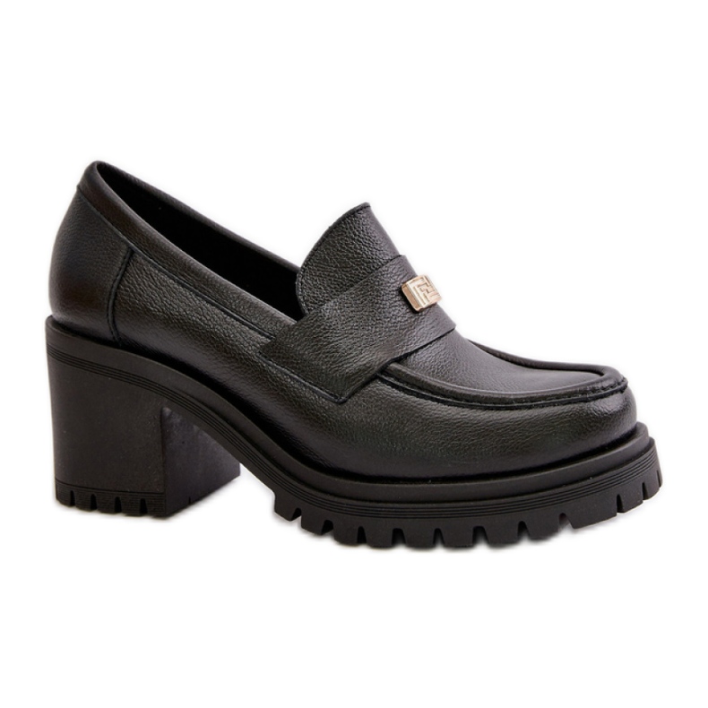 Pantofi de dama cu toc Zazoo negri negru