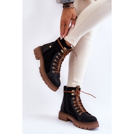Step in style Cizme Trappery Model Alette 22BT35-5063 Negru - Pas în stil