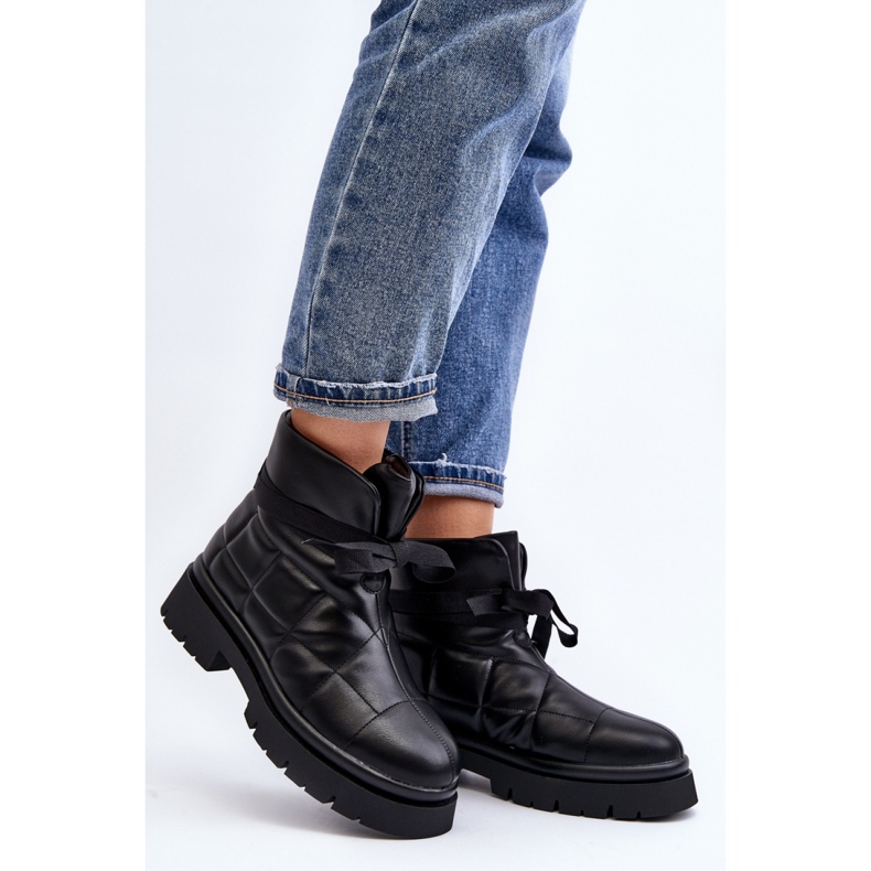 Step in style Cizme Model Bizzanti NS307 Black - Pas in stil negru