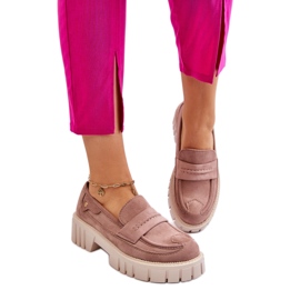 Pantofi de damă cu ornamente maro deschis bej