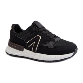 Pantofi sport pe o platformă neagră delicată negru