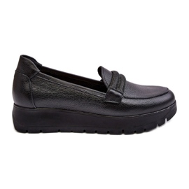 Pantofi slip-on dama Lemar Black negru