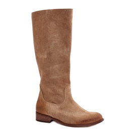 Step in style Cizme Model Lewski 3616 Bej Suede - Pas in stil Step in style Cizme Model Lewski 3616 Bej Suede - Pas in stil