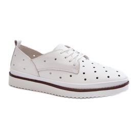 S.Barski Pantofi albi din piele de dama S.Barski Pantofi albi din piele de dama