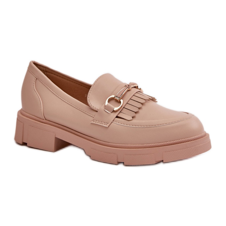 Mocasini de dama cu decor Bej Mocasini de dama cu decor Bej