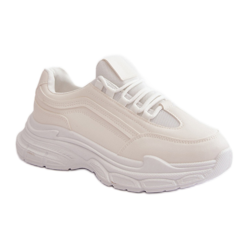 Pantofi sport cu talpă groasă, alb Pantofi sport cu talpă groasă, alb