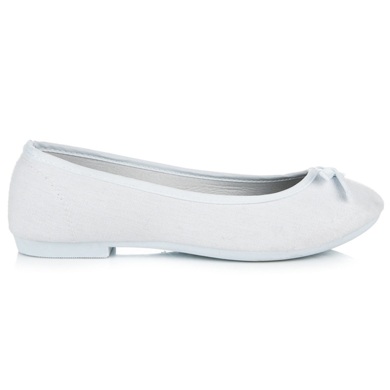 New Age Balerini sportivi cu fundita alb