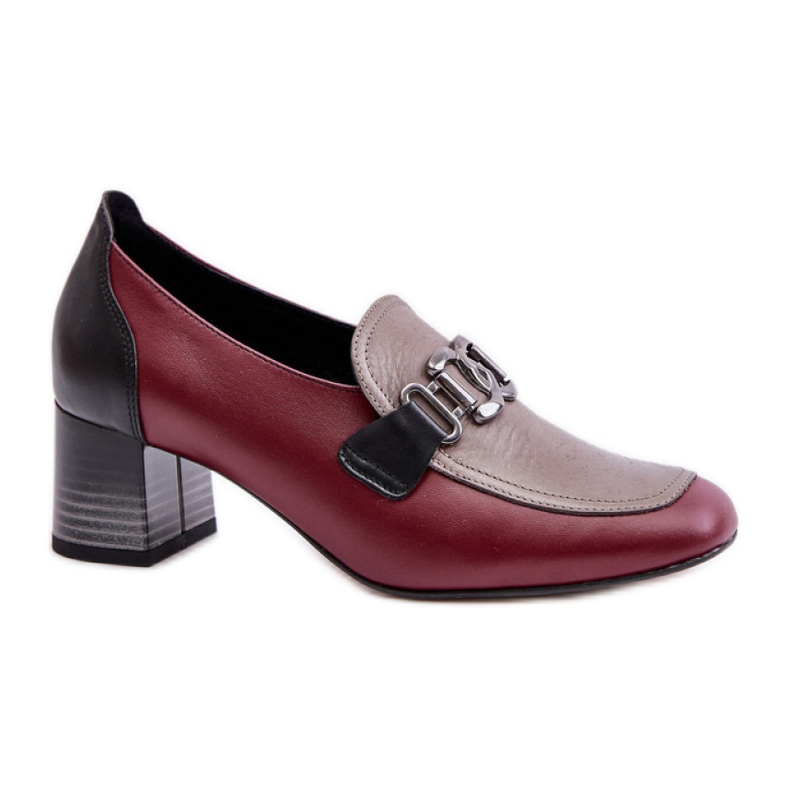 Pompi de dama cu decor Laura Messi Burgundy roșu Pompi de dama cu decor Laura Messi Burgundy roșu