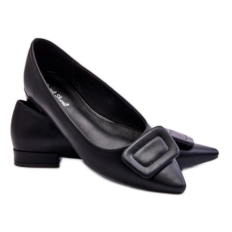 Balerini clasici cu decor negru