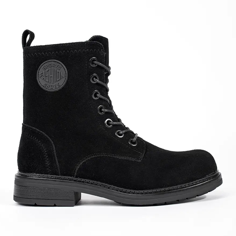 Genți de damă negre din piele naturală nubuc de Sergio Leone negru