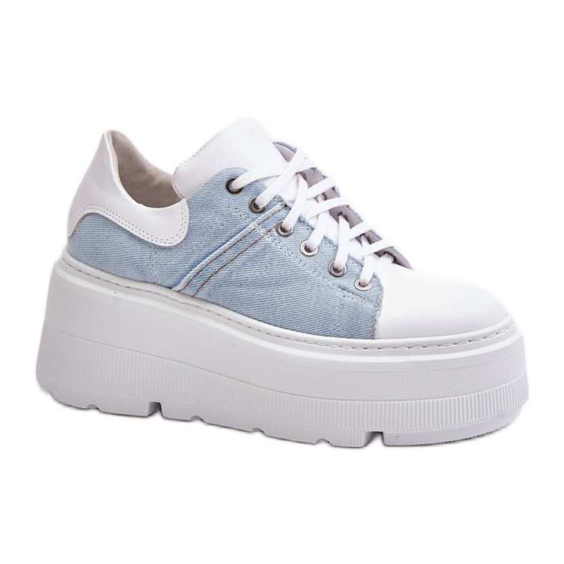 Pantofi sport cu platformă albă Lewski