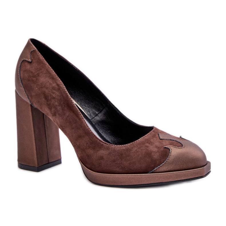 Pompe stiletto Laura Messi Brown maro Pompe stiletto Laura Messi Brown maro