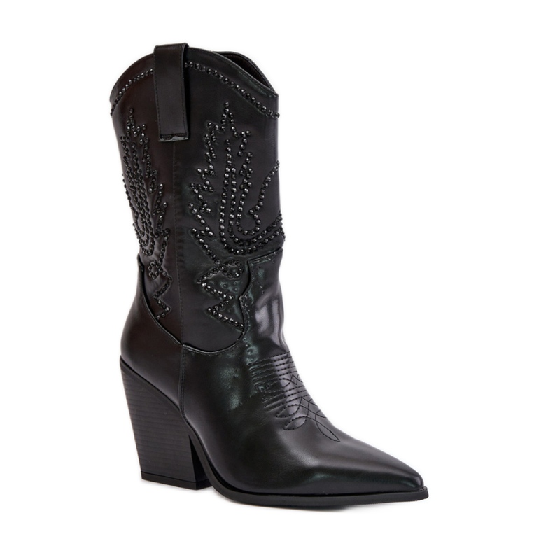 Cizme de cowboy negre de dama negru