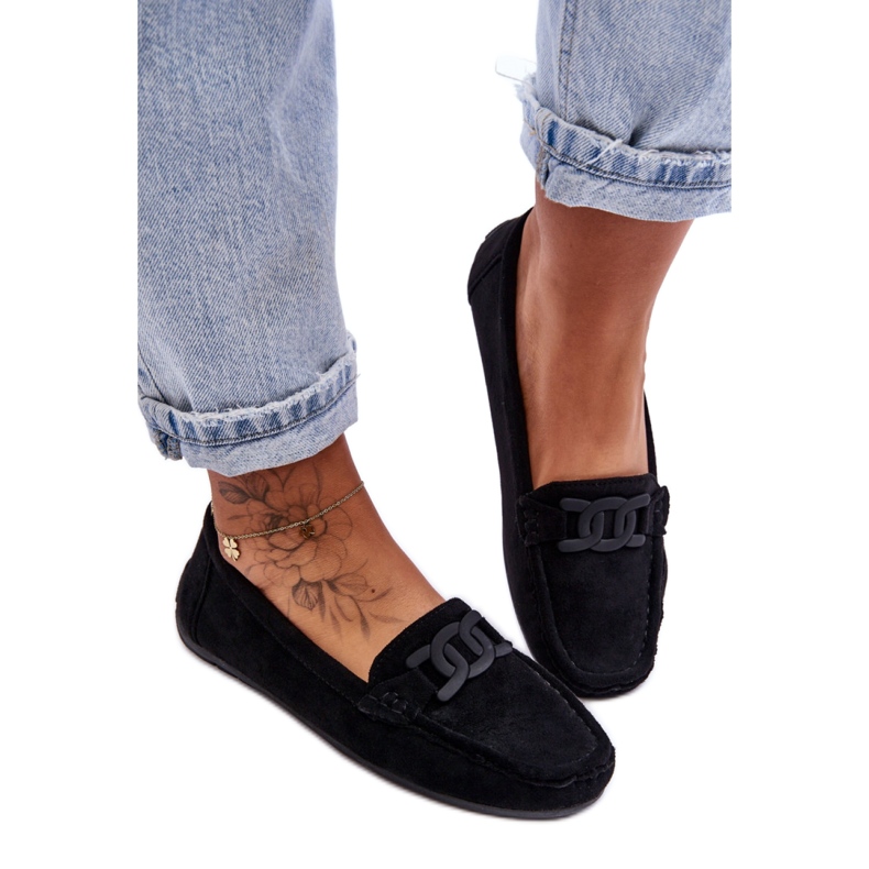Step in style Mocasini Model Rabell DF711 Black - Pas in stil negru