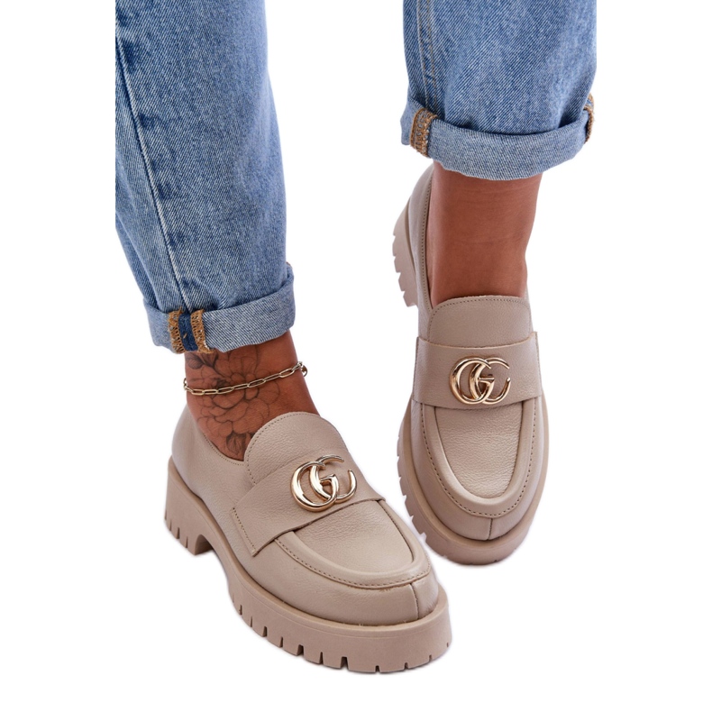 Step in style Pantofi Model Rosefalls 20153 Piele Bej - Pas in stil