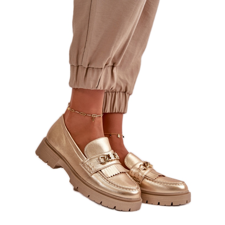 Step in style Mocasini Model Zanita GQ8-010 Gold - Pas in stil galben