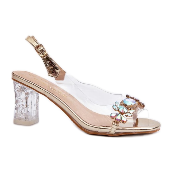 Step in style Sandale Model Da MR38-444 Gold - Pas în stil galben