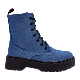 Step in style Cizme de lucru Model Teflorna CLS-270 Blue - Pas în stil albastru