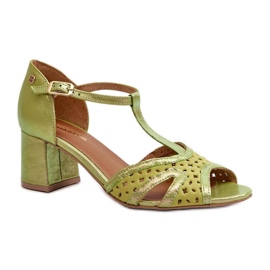Step in style Sandale Model Maciejka 06551-09 Lime - Pas în stil verde