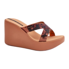 Step in style Sandal Flip-flops Model 83520 Ipanema High Fashion Slide Fem Brown - Pas în stil maro