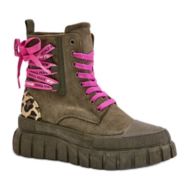 Step in style Cizme Model Edidda 24BT26-7378 Leopard/Verde - Pas in stil