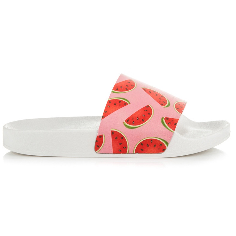 Vices Papuci de pepene verde alb roșu roz Vices Papuci de pepene verde alb roșu roz