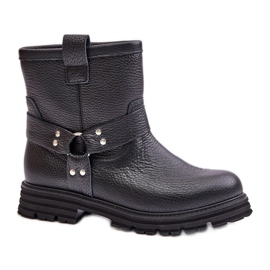 Step in style Cizme Model Lewski 3610 Piele Neagra - Pas in stil negru